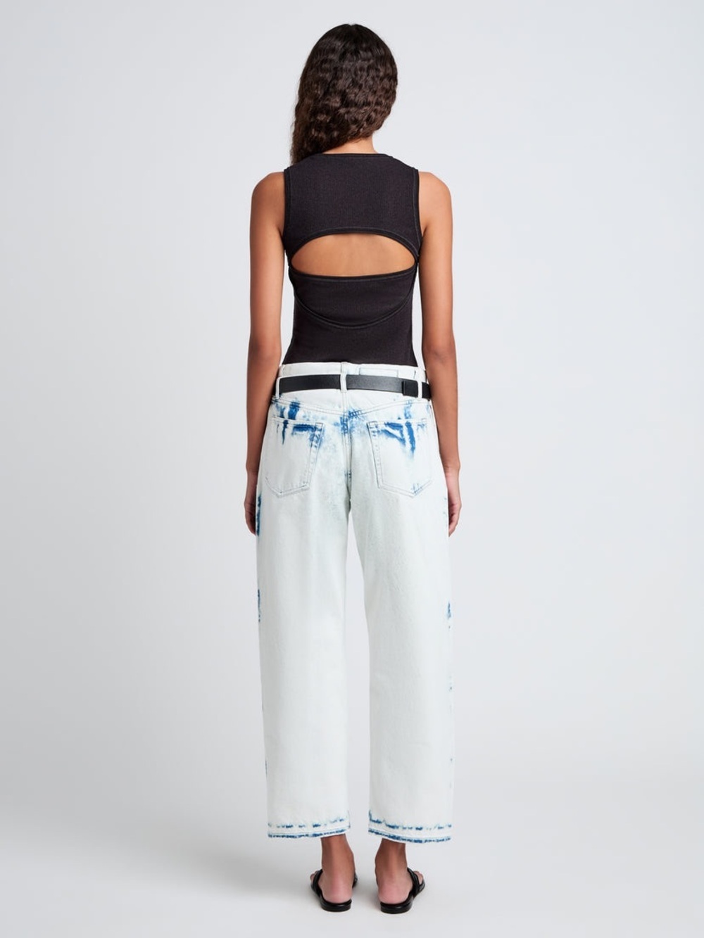 Proenza Schouler Ellsworth bleached boyfriend jeans 27 - Picture 2 of 8